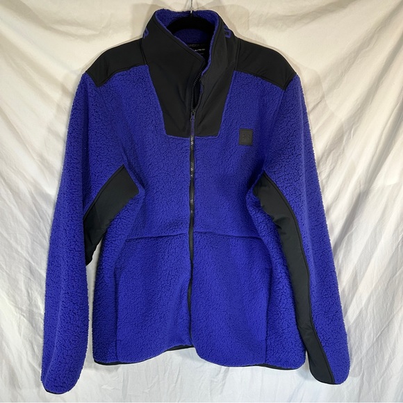 Under Armour Other - Under Armour UA Legacy Sherpa Swacket Blue Fleece Full Zip Jacket XL NWT